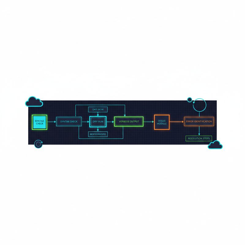 Ansible Playbook 디버깅 전체 흐름도 — 오류 발생부터 해결까지 단계별 프로세스