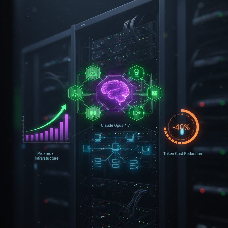 [Proxmox] Claude Opus 4.7 완벽 분석: AI 코딩·비전 성능 향상 및 토큰 비용 40% 절감 전략