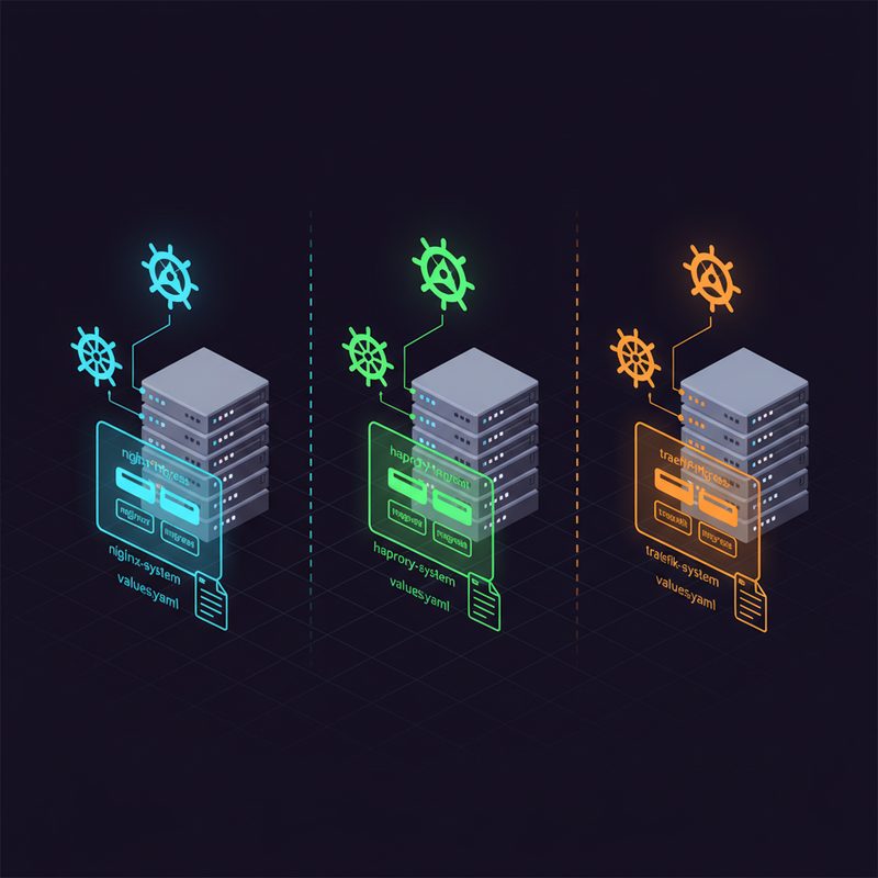 Helm을 이용한 Nginx, Traefik, HAProxy Ingress Controller 설치 및 배포 구성