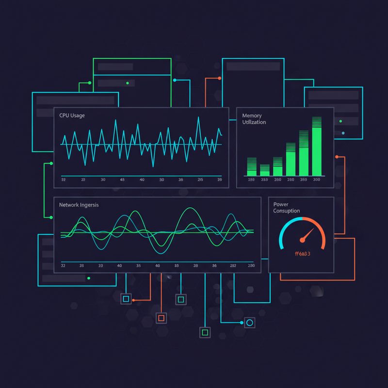 홈서버 Grafana 모니터링 대시보드에서 저전력 미니PC 전력 소비 및 컨테이너 현황 확인