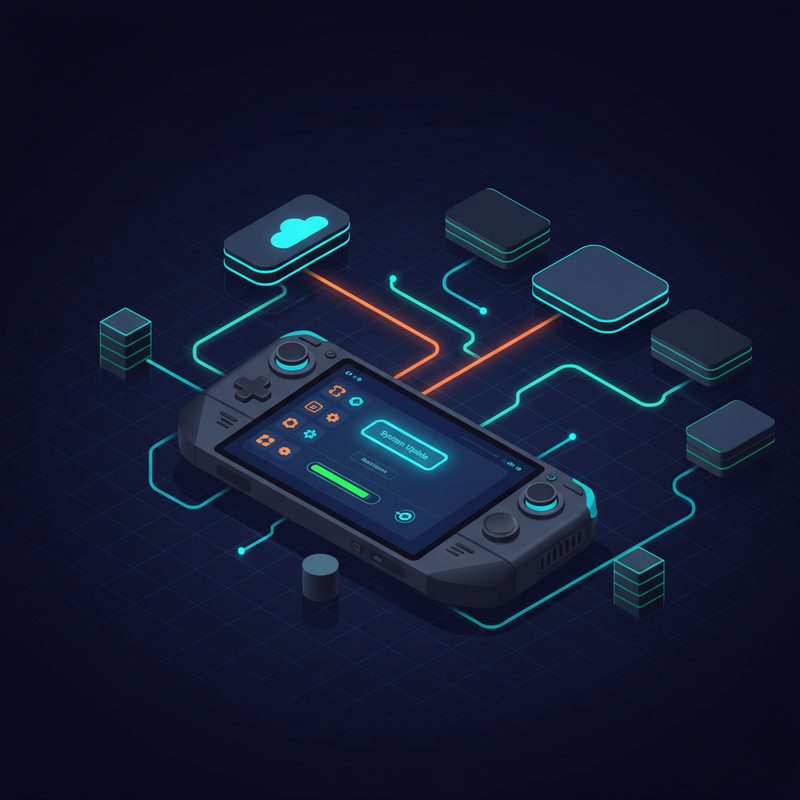스팀덱 SteamOS 3.4 업데이트 설정 화면
