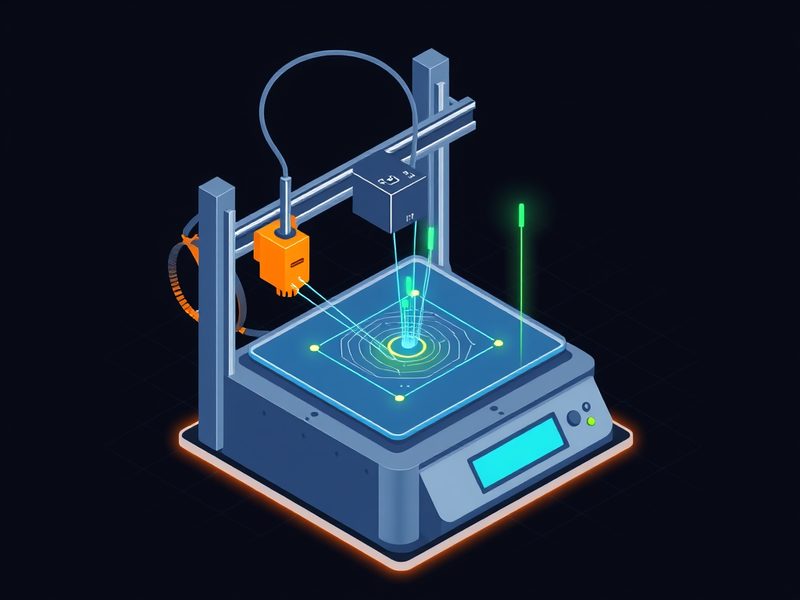 BLTouch 센서가 3D프린터 베드를 자동으로 측정하며 오토 레벨링하는 모습