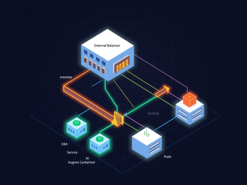 쿠버네티스 Ingress Controller의 역할과 외부 트래픽 흐름을 보여주는 아키텍처 다이어그램