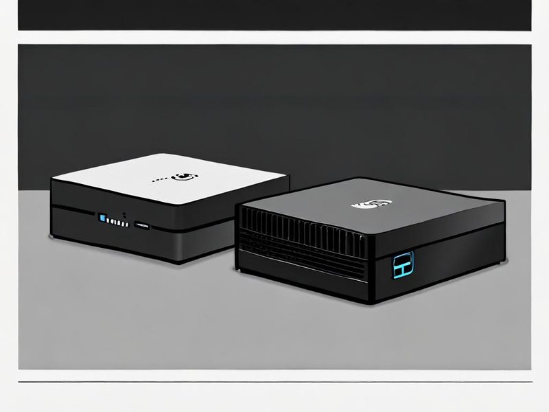 Beelink S12 Pro와 Minisforum UN100L 저전력 미니PC 외관 비교