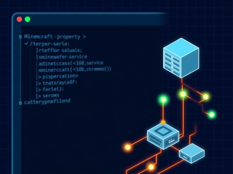 라즈베리 파이 5 마인크래프트 서버의 핵심 설정 파일인 server.properties와 Systemd 서비스 파일 예시