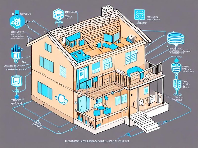 Home Assistant와 Matter 기반 로컬 제어 스마트홈 아키텍처 다이어그램