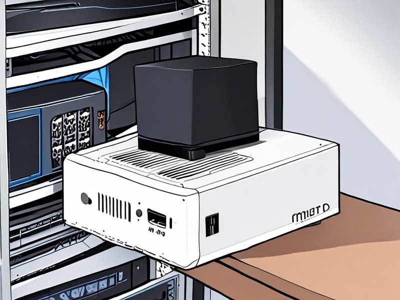 Minisforum UM780 XTX 랙 구성 선반과 전원 배선 예시