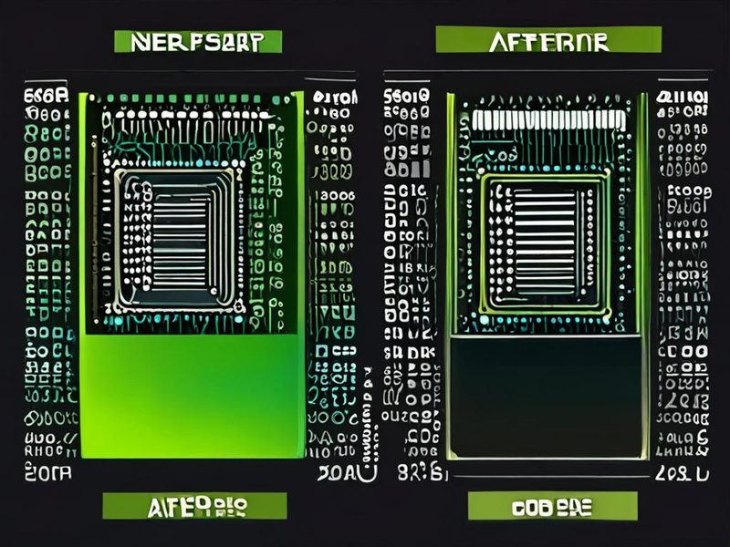 nvidia-smi를 통해 확인한 vLLM GPU 메모리 및 활용률 개선 결과 스크린샷