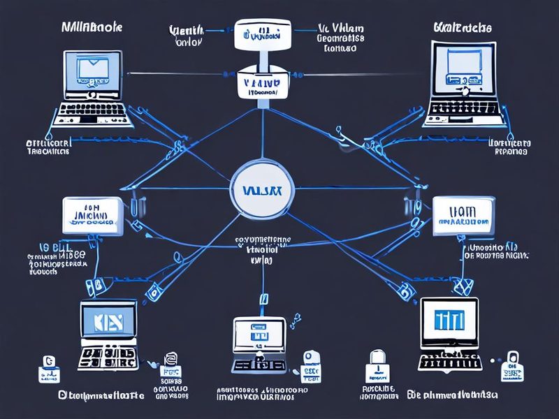 MikroTik RouterOS VLAN 및 인터페이스 구성 개념 이미지