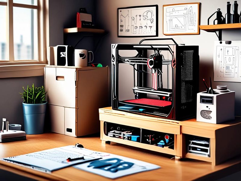 Prusa MK4 1년 사용 후기를 보여주는 홈랩 작업 환경 이미지